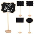thumbnail image 4 of Table Decoration Wedding Birthday Party Chalkboard Wooden Labels Message Sign Board Wood Message Board Blackboard Table Place Card STYLE 10, 4 of 8