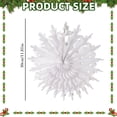 thumbnail image 2 of 2Pc Christmas 3D Honeycomb Paper Ornaments, Hanging Paper Decorations, Foldable Paper Snowflake Hanging Decor, Winter Holiday Ceiling Hangings, Xmas Paper Craft Party Supplies, 2 of 5