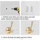 thumbnail image 4 of Wall Hooks, 4Pcs Coat Hooks Hardware Towel Hooks for Hanging Coats Double No Rust Black Robe Hooks, 4 of 4