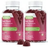 Beet Root Gummies with Magnesium & Vitamin C - Supports Healthy Circulation & Blood Pressure - Energy & Nitric Oxide Booster, Dietary Supplement & Immune Health - Berry Beet Flavor [60 Count 2 Pack]