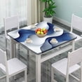 thumbnail image 2 of Square Fitted Outdoor Tablecloth, Abstract Geometric Pattern Printed on Oilproof Fitted Table Covers, Ideal for Sunday Brunch Home Dining, Fit for 36" x 36" Square Tables, 2 of 4