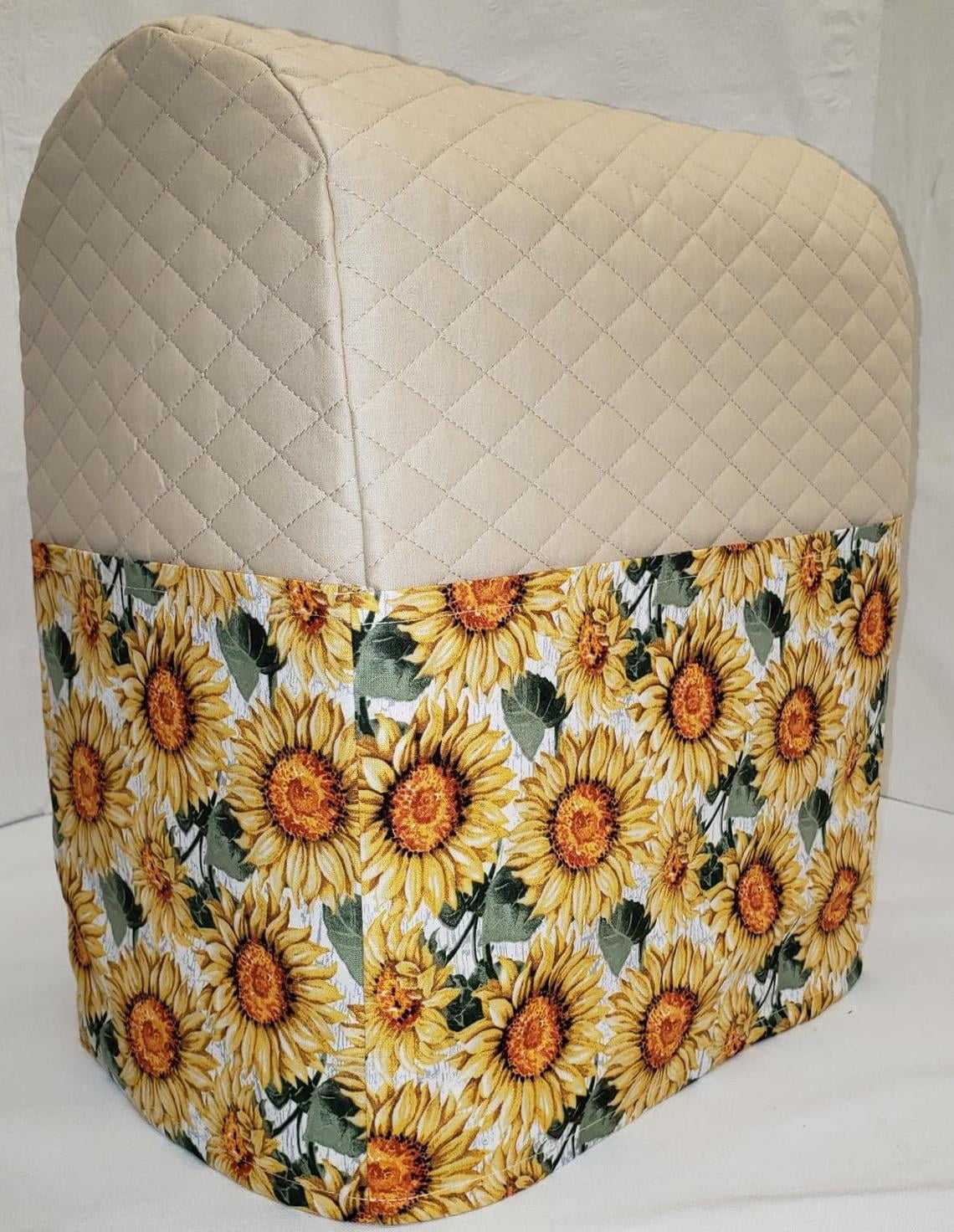 Quilted Harvest Sunflowers Cover Compatible with Kitchenaid Stand Mixer