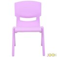 thumbnail image 4 of JOON Stackable Plastic Kids Learning Chairs, Lilac, 20.5x12.75X11 Inches, 4 of 7