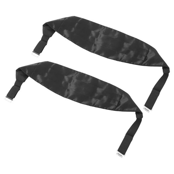 Masteelf 2pcs Men Tuxedo Cummerbund Set Formal Belt Men Solid Color Adjustable Satin Waistband For Wedding And Night Party