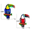 thumbnail image 2 of 2 piezas decorativas de metal para decoración de pared de pájaros, estatua , adornos artesanales, figura de colgante para jardín, hogar, Sunnimix Arte de la pared del pájaro, 2 of 8