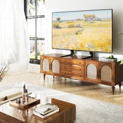 TAVR Furniture Table Top Universal TV Stand for 27-65 inch LCD LED Flat or Curved Screen TVs