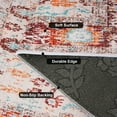 thumbnail image 2 of Vintage Bohemian Area Rug, 2x6ft Washable Living Room Rug Indoor Non-Slip, Large Oriental Accent Throw Rug for Kitchen Entryway Bathroom Bedroom Office Carpet (2x6ft/60x180cm), 2 of 8