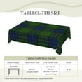 thumbnail image 6 of Rectangle Table Cloth, Lauder Tartan Blue Green Plaid Resistant Washable Tablecloth Decorative Table Cover for Dining, Indoor and Outdoor, 6 of 6