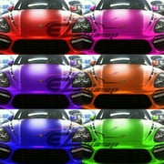 EZAUTOWRAP Matte Satin Chrome Metallic Silver Car Vinyl Wrap Vehicle Sticker Decal Film Sheet Decoration With Air Release Technology