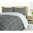 thumbnail image 5 of Ambesonne Vintage Duvet Cover Sets, Nostalgic Burgeoning Flower, 2-King, Pale Eggshell Dark Grey, 5 of 7