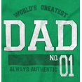 thumbnail image 6 of Fathers Day World's Greatest Dad No 1 Hoodie Hooded Sweatshirt Men Brisco Brands L, 6 of 8