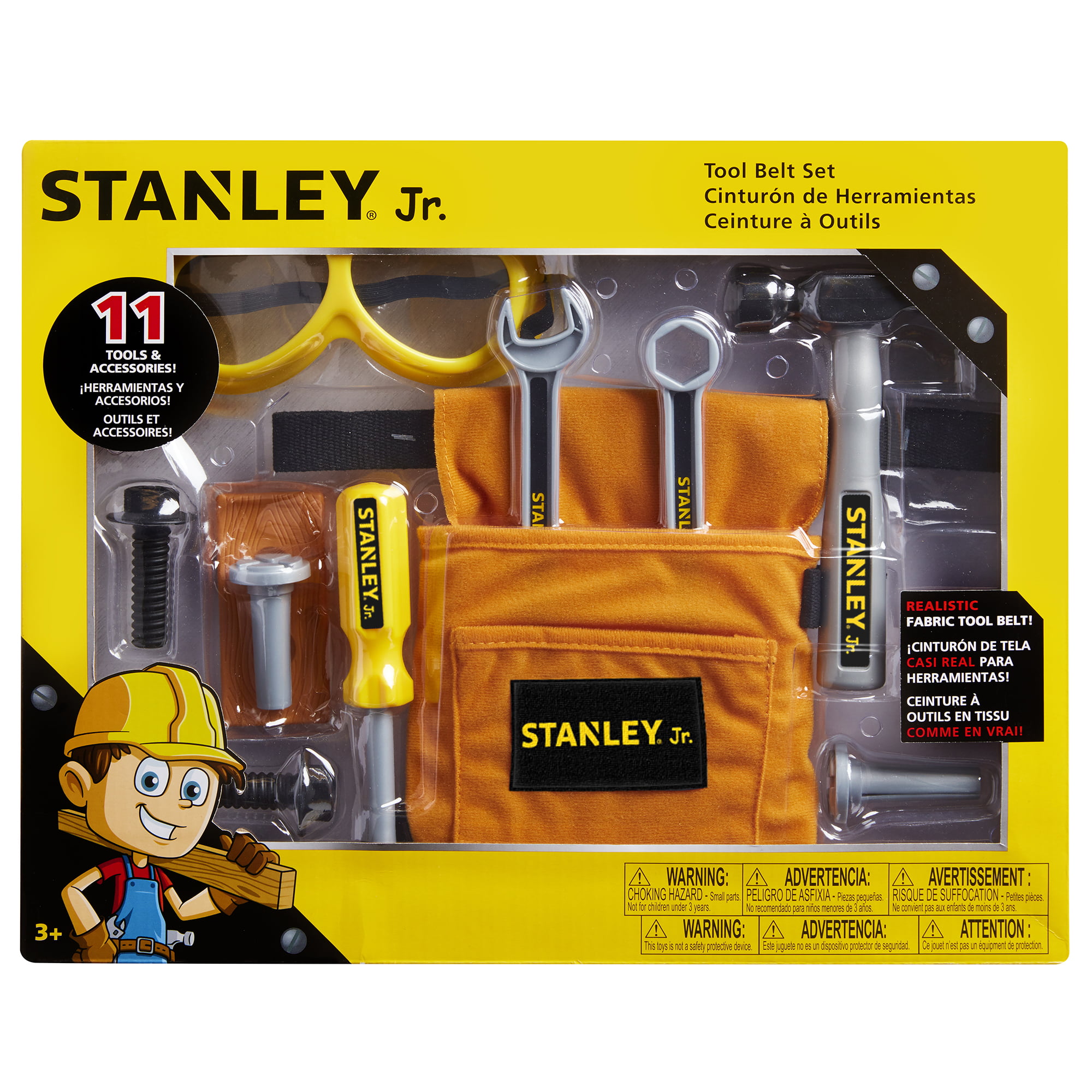 Stanley Jr Pull Back Sports Car Kit and 5-Piece Tool Set (Tool Belt Not Included)