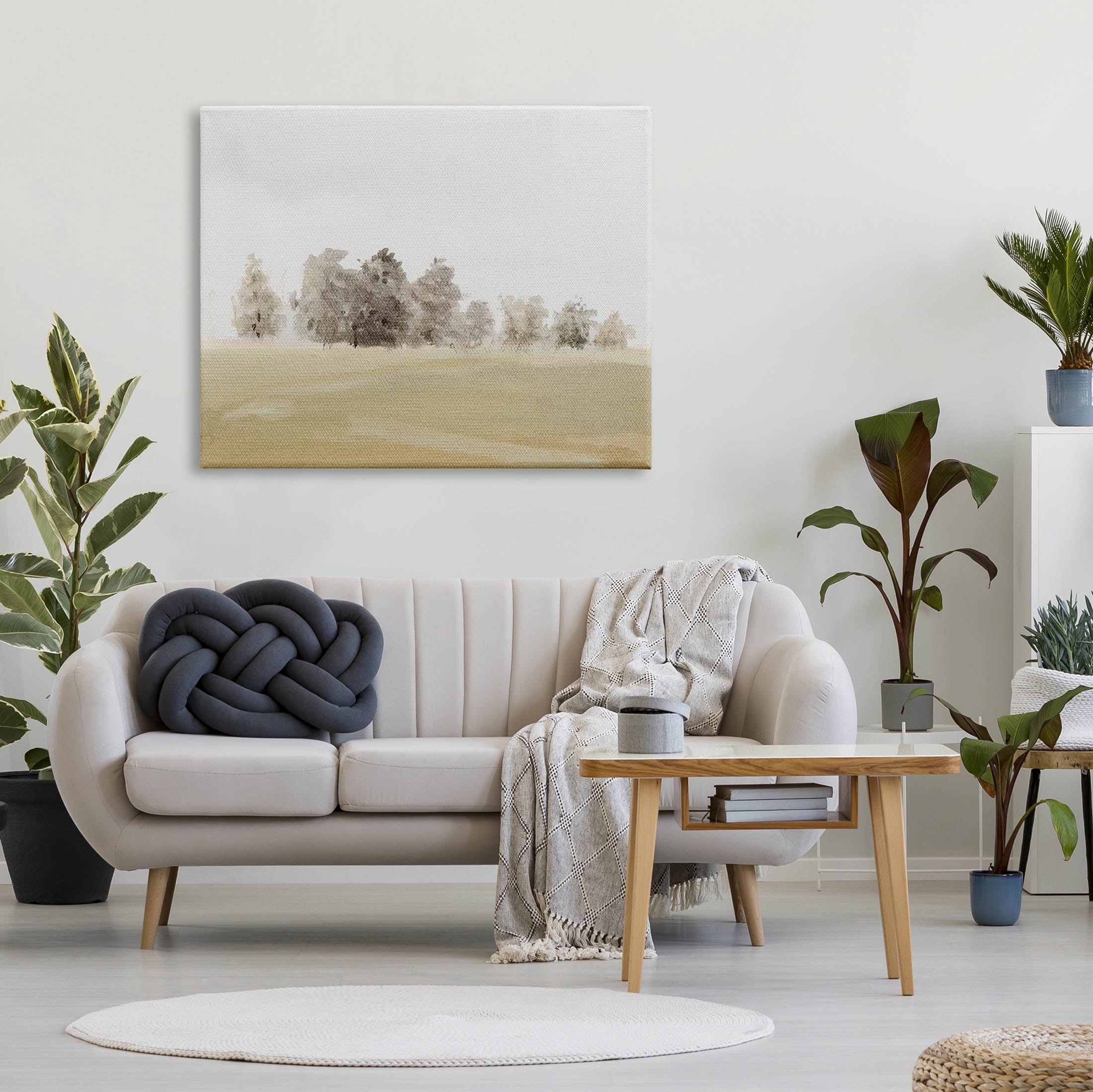Stupell Industries Abstract Distant Foggy Trees Painting Gallery Wrapped Canvas Print Wall Art, Design by Lanie Loreth