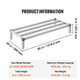 thumbnail image 6 of Newly Upgraded!VEVOR Aluminum Dunnage Rack Stationary Dunnage Rack 48' x 20' x 8' Storage Rack, 6 of 10