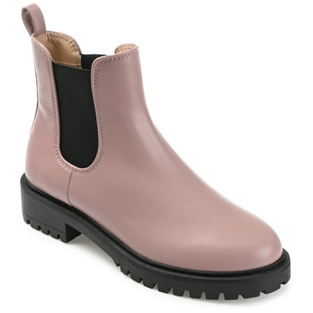 

Journee Collection Womens Kenova Round Toe Block Heel Chelsea Booties