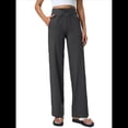 thumbnail image 1 of Pantalones Anchos y Cómodos para Mujer, con Bolsillos Grandes, para Fitness, Yoga y Deportes Casuales. Gris Extendido XXL, 1 of 8