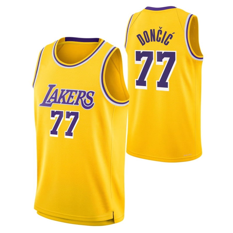 Men's Lakers Luka Doncic Jersey 77# Basketball Jersey Player Name