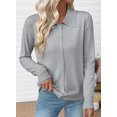 thumbnail image 2 of UZMOG Cardigan Sweaters for Women, Lightweight Trendy Long Sleeve Lapel Collar Button Down Sweater Cardigans, 2 of 5