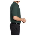 thumbnail image 3 of Mens Silk Touch Polyester/Cotton Polo with Pocket Dark Green Large, 3 of 6