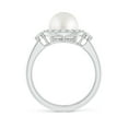 thumbnail image 2 of ANGARA South Sea Cultured Pearl Halo Engagement Ring in Platinum for Women | June Birthstone, Birthday, Anniversary, Jewelry Gift for Women | Pearl Ring, 2 of 8