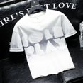 thumbnail image 3 of Camisetas para hombre, camisetas con estampado del alfabeto, camisetas negras jaspeadas para hombre, ropa barata y moda Harajuku de alta calidad, venta al por mayor, oferta, 3 of 4
