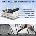 thumbnail image 6 of For Hyundai Genesis 2009-2016 Car Seat Covers, Gray and White Car Seat Covers, Waterproof Leather, 5 Seats Full Set, Wear Resistance, Non-slip, Protect and Upgrade Seats, 6 of 7