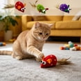 thumbnail image 7 of Catnip Cat Toys,Interactive Mouse-Shaped Cat Toys for Indoor Entertainment Daily Boredom Relief,Soft Cat Chew Toy & Kitten Teething Toys with String Tails,Red, 7 of 7