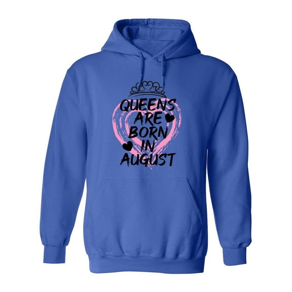 Queens Born In August Hoodie Women -SPIdeals Designs, Female Large