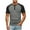 Dark Gray, variant on Mgmyaa Summer T-shirt for Men Casual Henley Neck Short Sleeve Tops