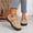 Khaki, variant on Mary Jane Shoes Women Suede Ballet Flats Platform Non-Slip Classics Round Toe Ankle Buckle Strap Comfort Casual Dress Work Mary Jane Flat Shoes Black 7 Wide