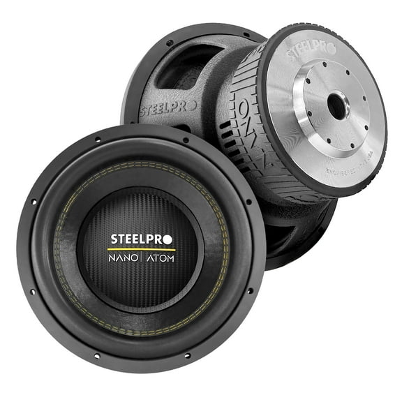 Subwoofer 12 PuLG 3500w Dustcap Fibra Carbono By Steelpro Color Negro