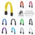 thumbnail image 2 of FormulaMod Fm-NP6P PCI-E 6Pin Power Extension Cable For Motherboard/GPU 6 Pin 18AWG Solid Color Extension Cables With Cable Comb, 2 of 5
