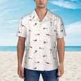 thumbnail image 6 of Picia Dachshund Dog Puppy Gentle Cotton Regular Fit Short Sleeve Casual Hawaiian Shirt for Men-Large, 6 of 9