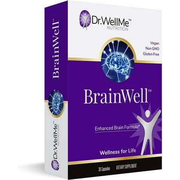 Premium Nootropic Brain Supplement with Ginkgo Biloba, L-Theanine & Vitamin D3 to Improve Brain Health, Memory and Focus by Dr WellMe (30 Capsules)
