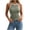 Gray, variant on Zulora Women's Fashionable Comfortable Versatile Sleeveless Exercise Top with Cutout Crew Neck Casual Workout Daily Party Wear