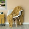 thumbnail image 3 of Decorative Throw Blanket  - 50x60in Soft Knit with Delightful Fringe Edges for a Sophisticated and Cozy Touch to Your, 3 of 8