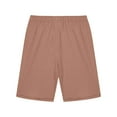 thumbnail image 3 of LLYwey Girls Casual Bermuda Shorts - Toddler High Waisted Summer Shorts - Kids Solid Comfy Drawstring Elastic Waist Short Pants with Pockets, New-Md60, Brown, 9-10T, 3 of 7