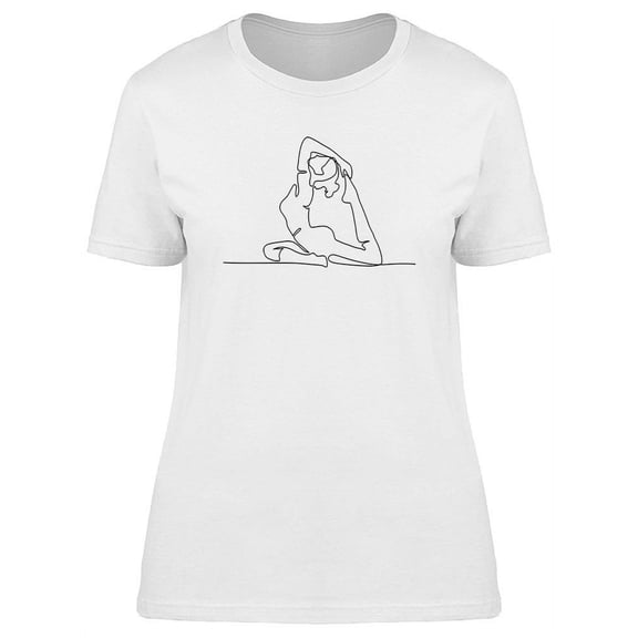 Woman Doing Yoga Pose T-Shirt Women -Image by Shutterstock, Female XX-Large