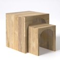 thumbnail image 2 of Mesas anidadoras Relso Arch Duo de madera maciza de mango, juego de 2, 2 of 8