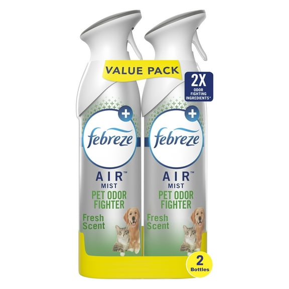 Febreze Air Freshener Spray, Odor-Fighting Room Spray, Pet Heavy Duty, 8.8oz, 2 Count