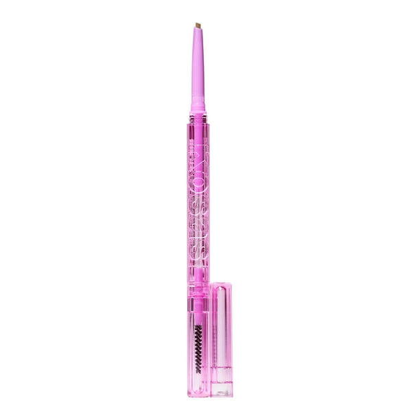 Kosas Brow Pop - Maquillaje de cejas de larga duración, lápiz definidor de doble cara con aceite de ricino para un look suave y natural de cabello natural - Marrón suave