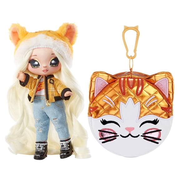 Na Na Na Surprise série Glam 2, Tabitha Nekota : poupée-mannequin de 19 cm (7,5 po) patriote inspirée d’un chat tigré