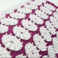 thumbnail image 4 of Acupressure Mat and Pillow Set with a Vinyl Carry Bag for Storage, Back and Neck Pain Relief, Purple, 4 of 6