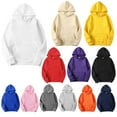 thumbnail image 4 of kurtrusly Sweat à Capuche en Coton Unisexe Sweat à Capuche Absorbant le Réchauffement, Jaune, 3XL, 4 of 8