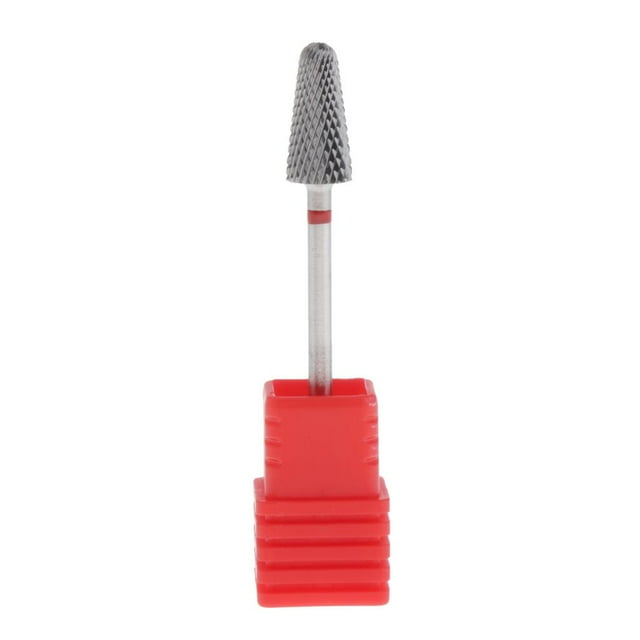 Broca de acero de tungsteno para quitar barniz semipermanente Taladro de uñas con cabezal de pulido 03 jinwen Broca de clavo de acero de tungsteno