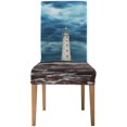 thumbnail image 2 of Funda protectora ABPHQTO para silla elástica Stormy Sky Over Lighthouse juego de 6, 2 of 4