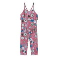 thumbnail image 2 of Herrnalise Toddler Kid Baby Girls Summer Sling Jumpsuit Fashion Print Overalls Rompers,clearance under 10, 2 of 9
