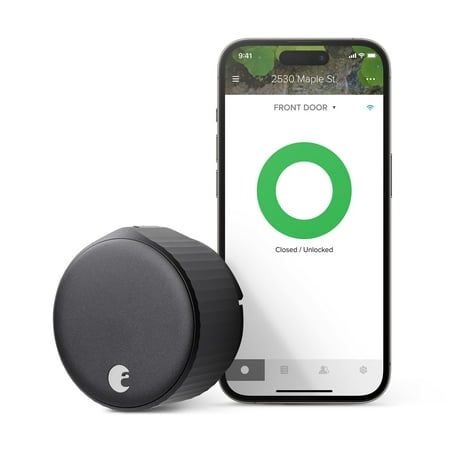 August Home 4th Generation Smart Lock Matte Black
