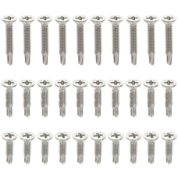 1 Set Self Drilling Screw Sheet Metal Screw Countersunk End Drilling Screw