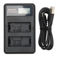 thumbnail image 2 of Camera Battery , Short Circuit  Battery Charging Station Safe To Use USB Dual  Support Power Display  for XE4 for XT3 for XT30, 2 of 8
